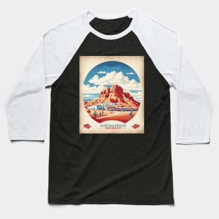 Albuquerque United States of America Tourism Vintage Poster Baseball T-Shirt